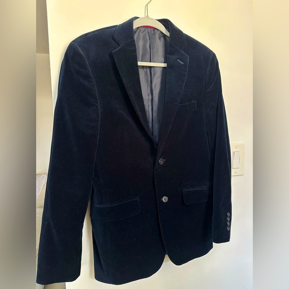 Men's ALFANI Slim-Fit Solid Velvet Blazer